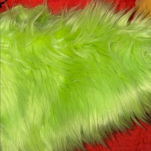 Lime Green Ultra Soft Long Pile Faux Fur 29x27